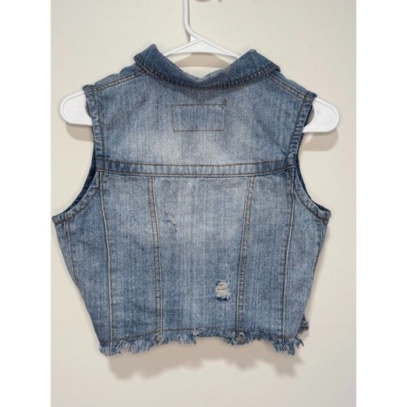 New Look Girls Demin Vest Jacket Medium - Picture 2 of 9
